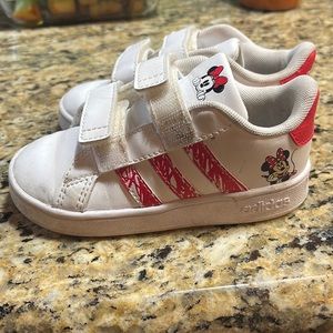 Adidas Superstar 3 Stripe Toddler Girls Minnie Mouse Sneaks